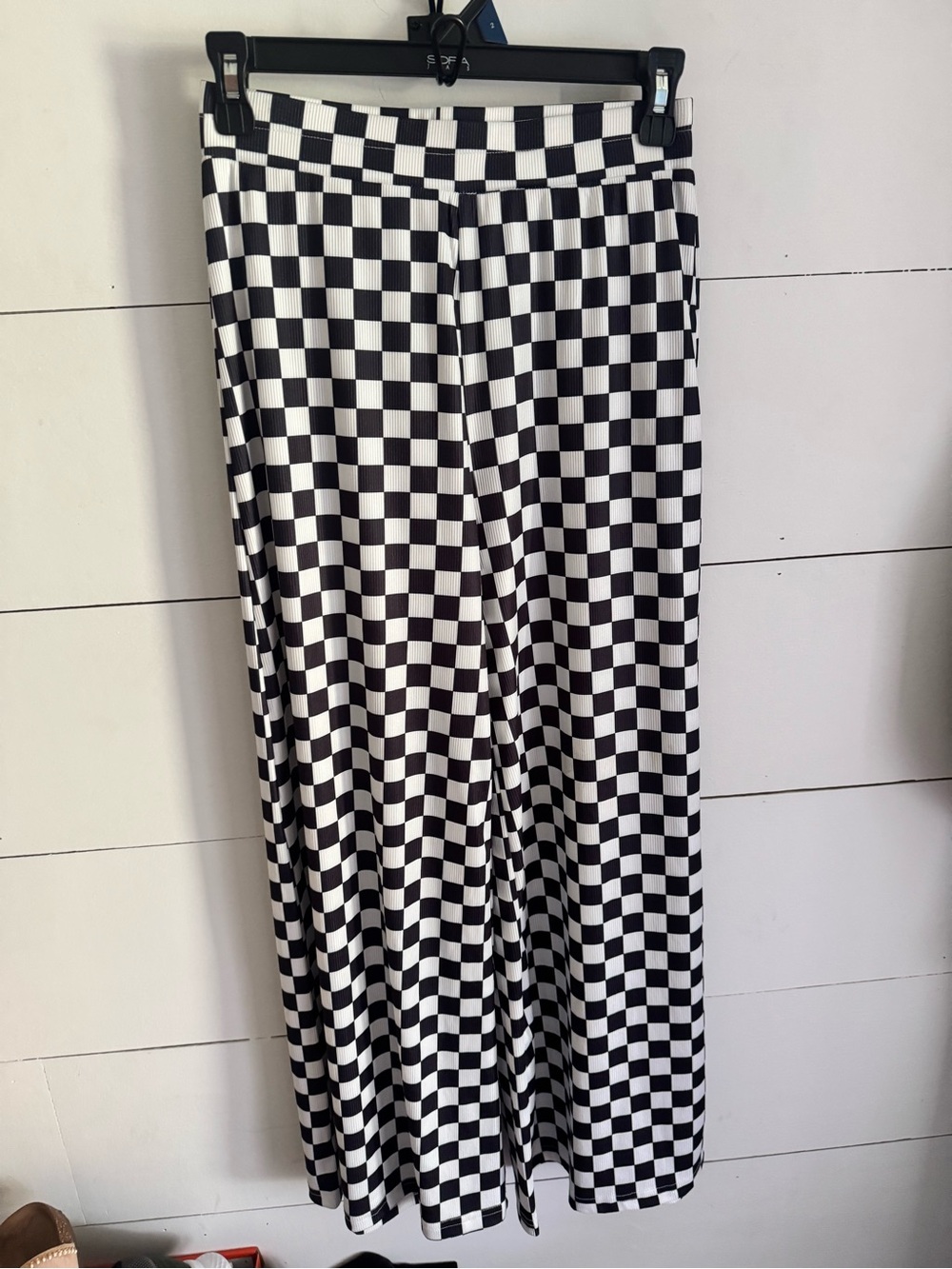 Chaser Black and White Checkerboard Kids Skirt